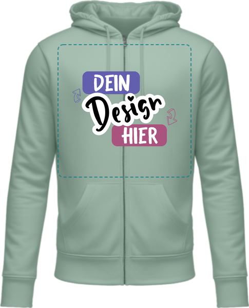 B&C ZIPPED Hoodie mit Reißverschluss