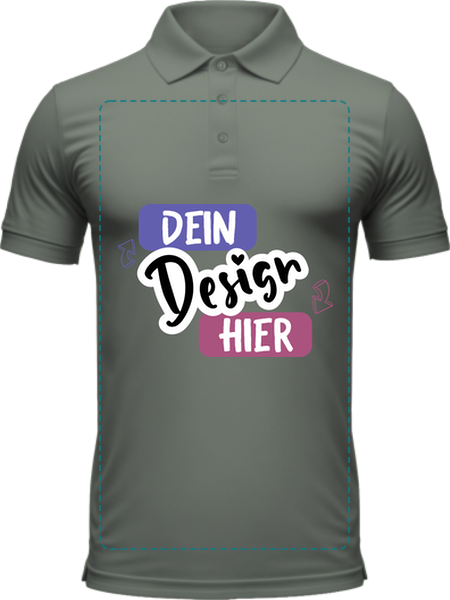 Luxury Stretch Poloshirt · Blattgrün