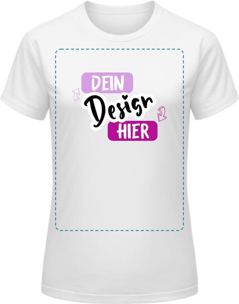 Aktion B&C #E150 Damen T-Shirt Weiß