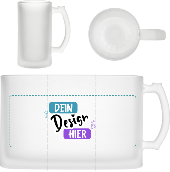 Glasbierkrug